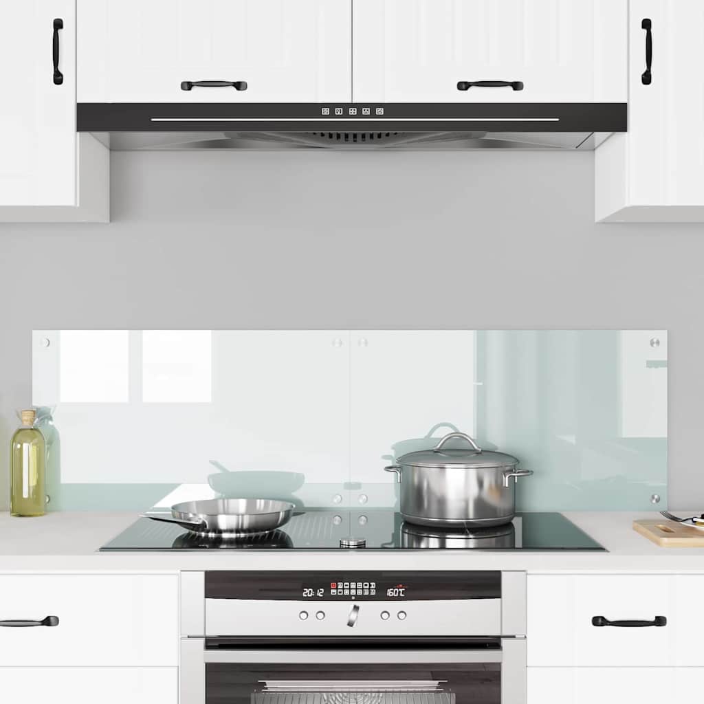 VidaXL pared trasera de cocina 2 piezas blanco 70 x 40 cm vidrio templado