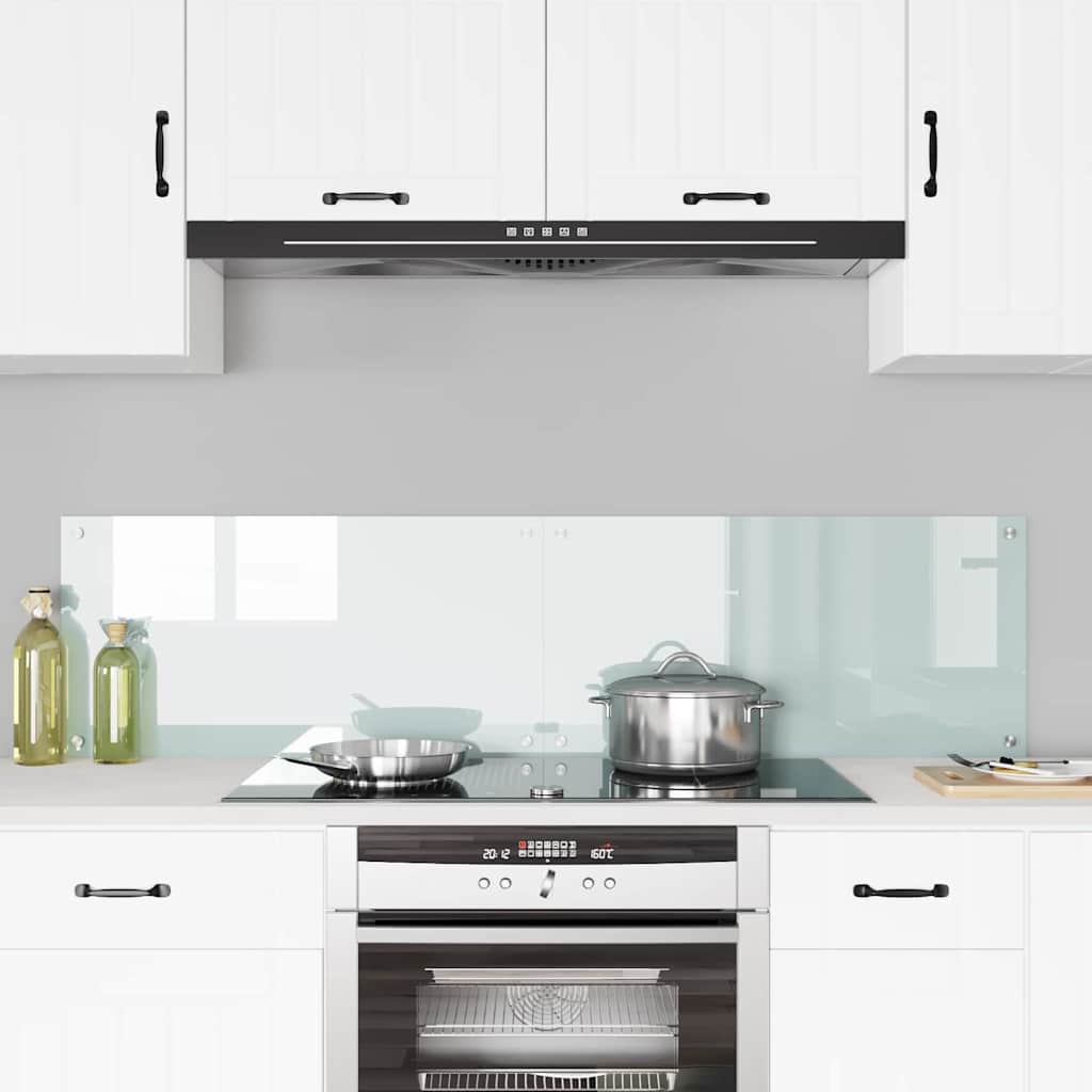 Vidaxl keuken achterwand 2 pcs wit 80 x 40 cm gehard glas