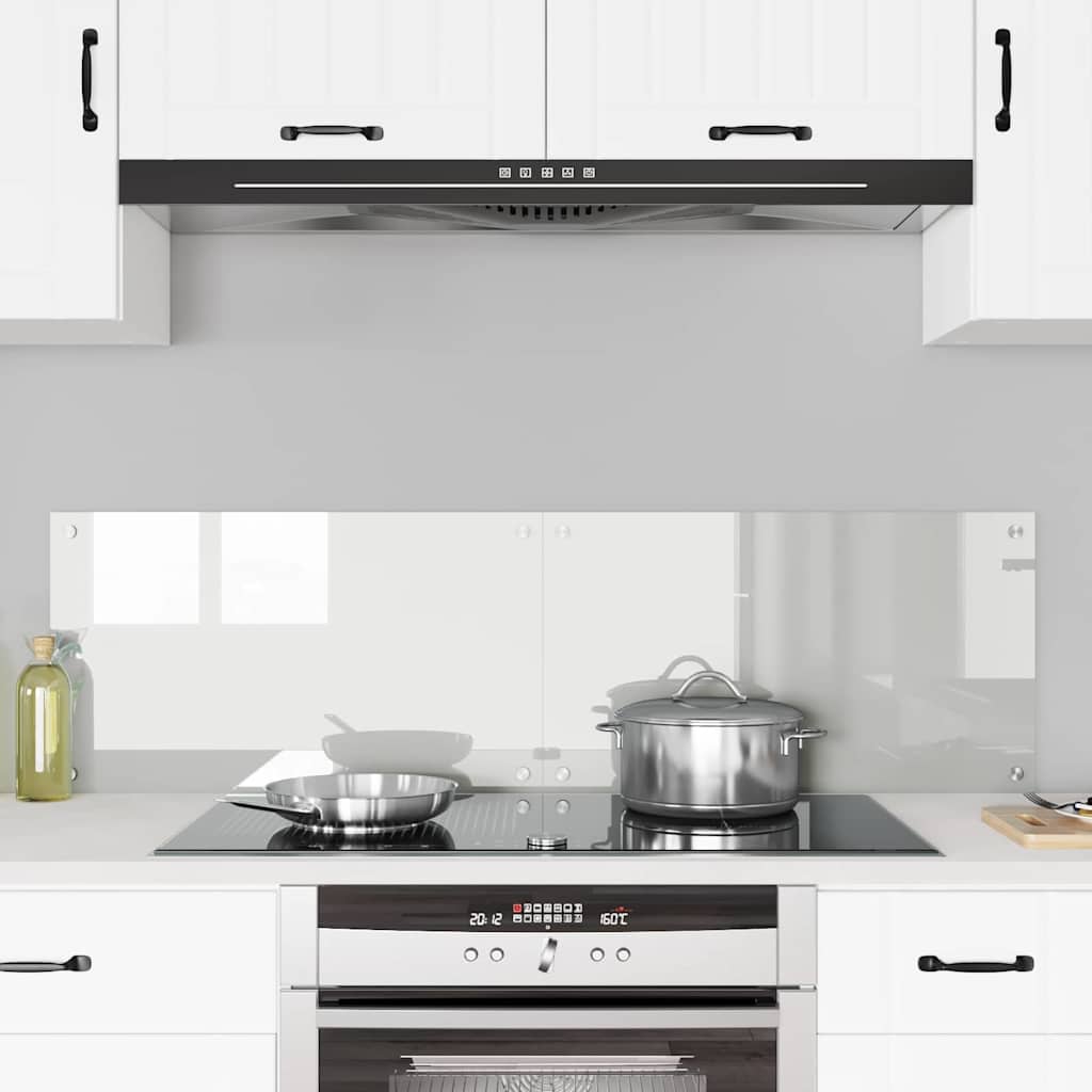 VidaXL pared trasera de cocina 2 piezas vidrio templado transparente 70 x 40 cm