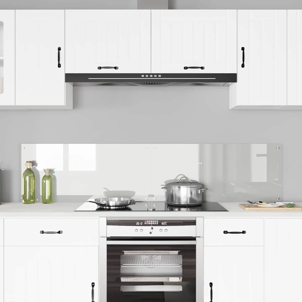 VidaXL pared trasera de cocina 2 piezas vidrio templado transparente 90 x 40 cm