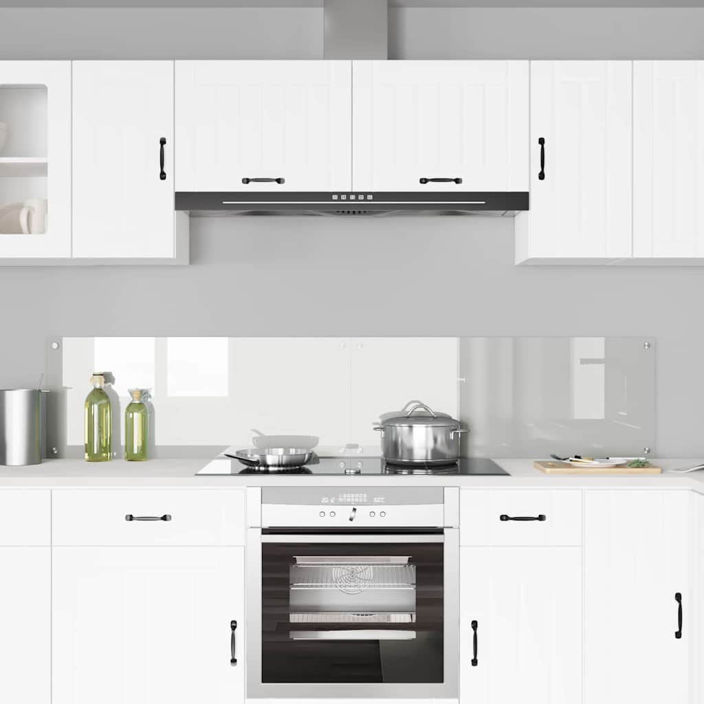 VidaXL pared trasera de cocina 2 piezas vidrio templado transparente 100 x 40 cm