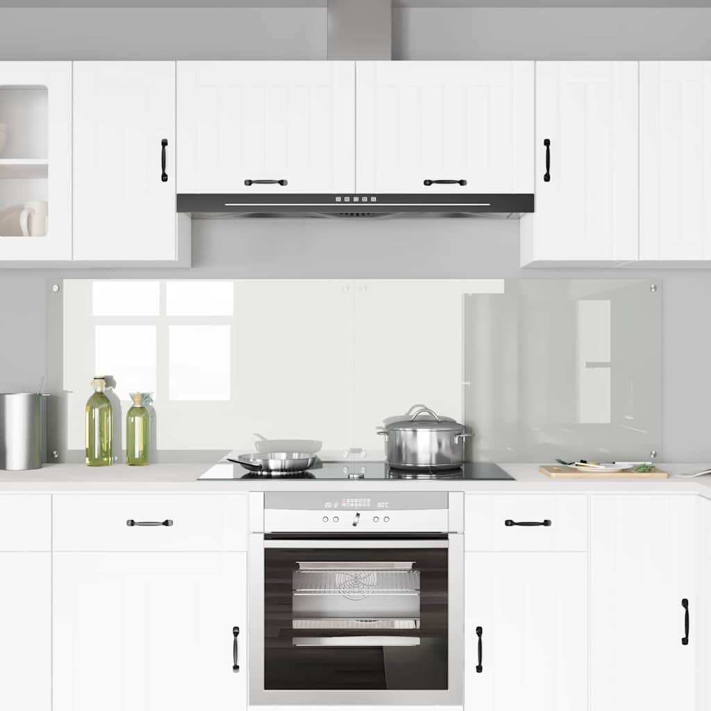 Vidaxl keuken achterwand 2 piezas puerta 100 x 60 cm vidrio duro
