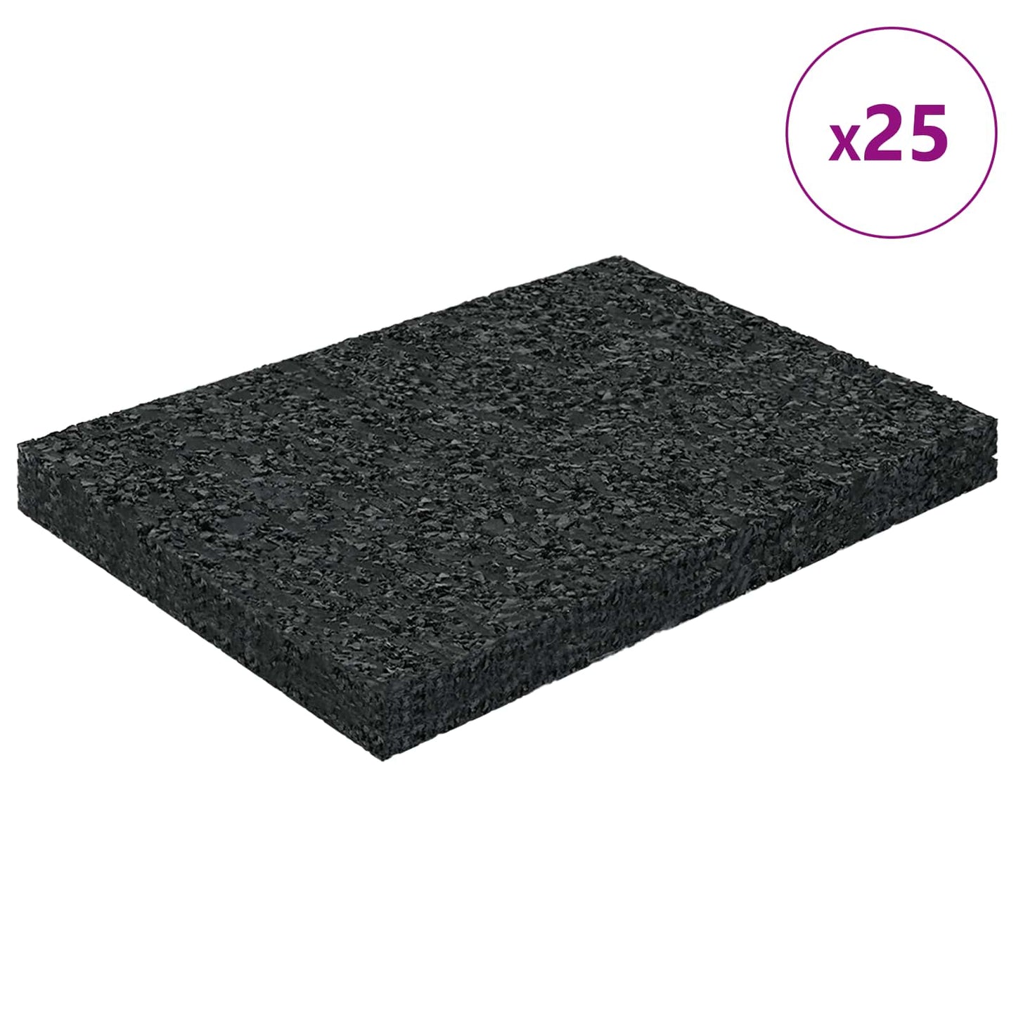 Almohadilla de goma vidaxxl goma negra