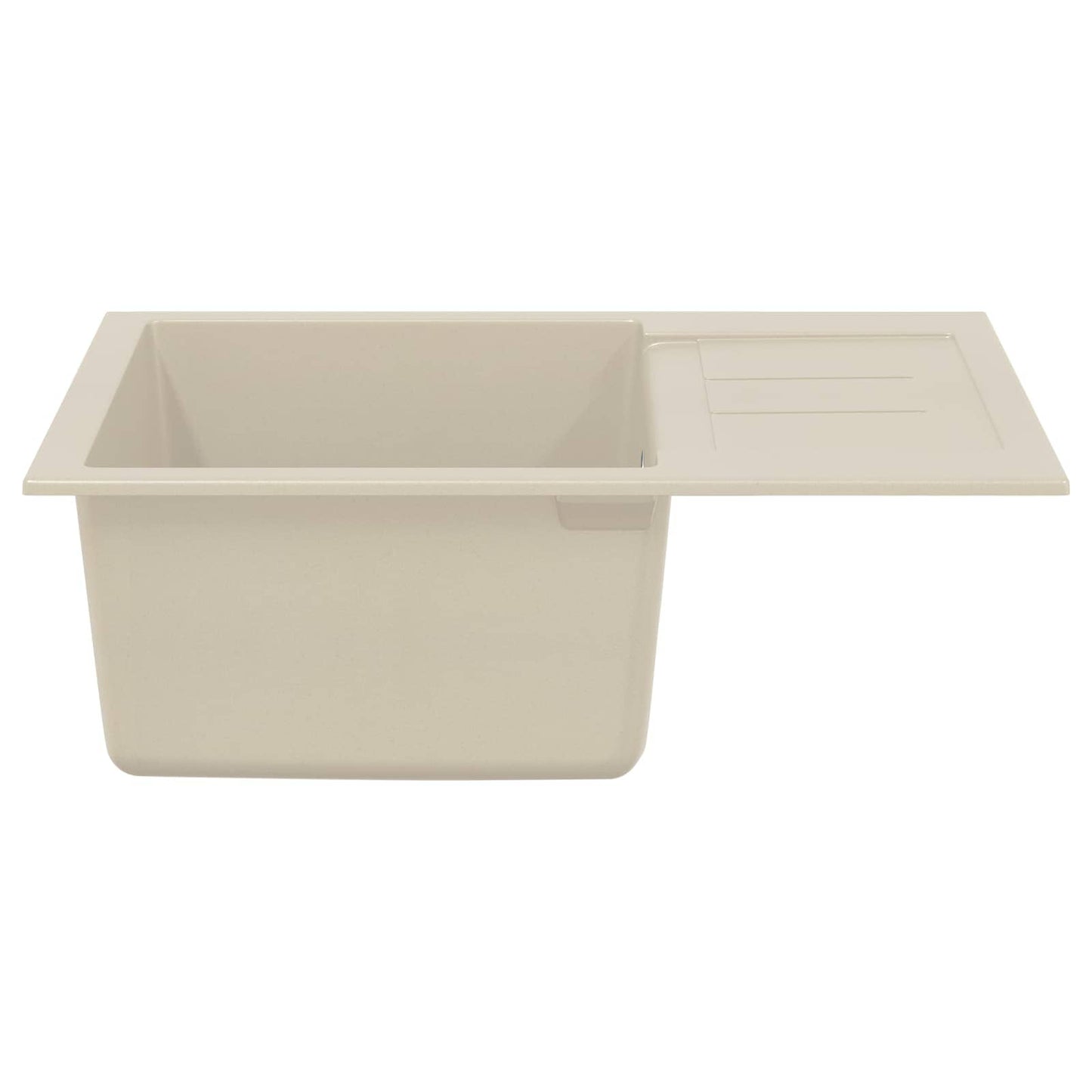 Lavabo vidaxx beige 620 x 500 mm 80% cuarzo y 20% resina