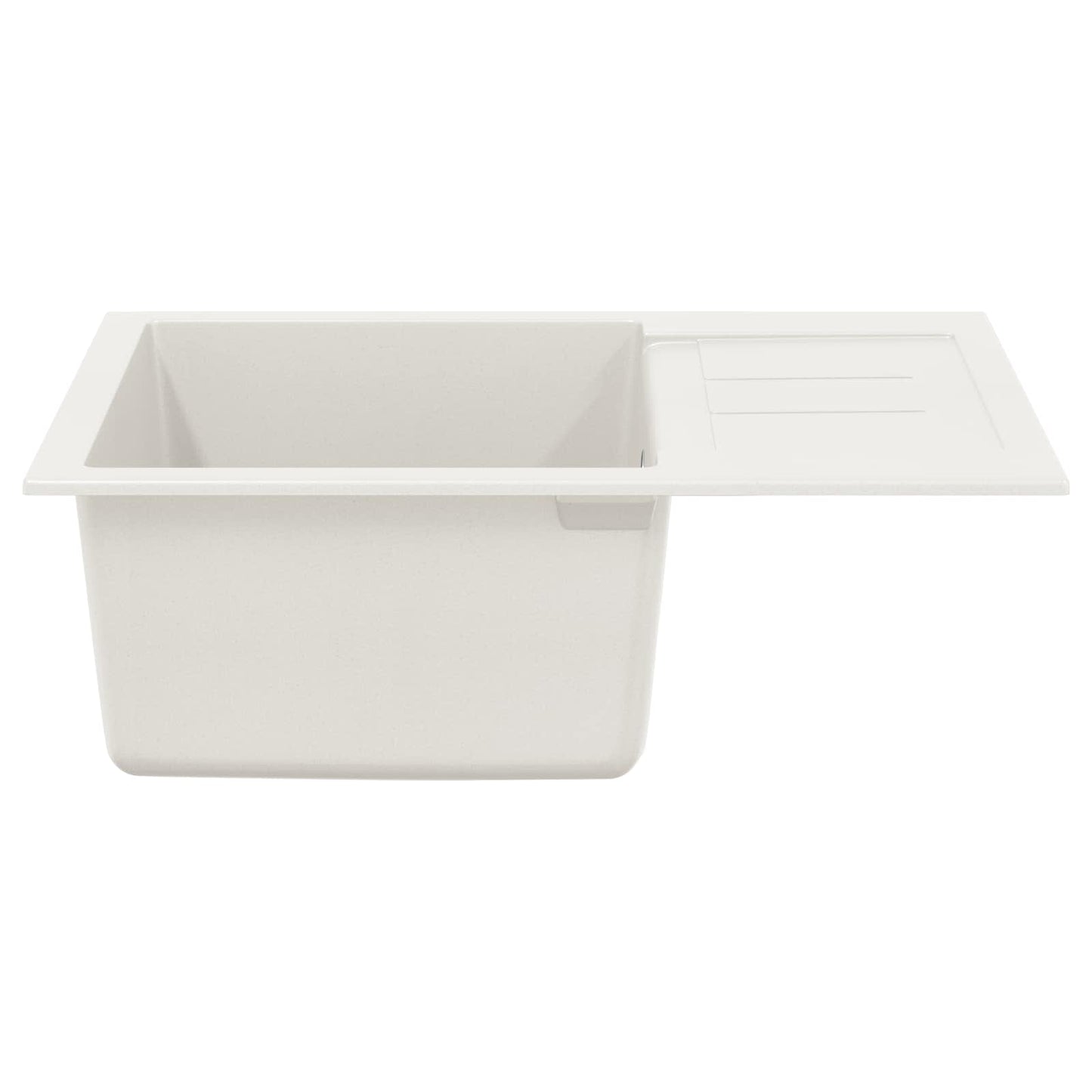 Fregadero vidaxx blanco 620 x 500 mm 80% cuarzo y 20% resina