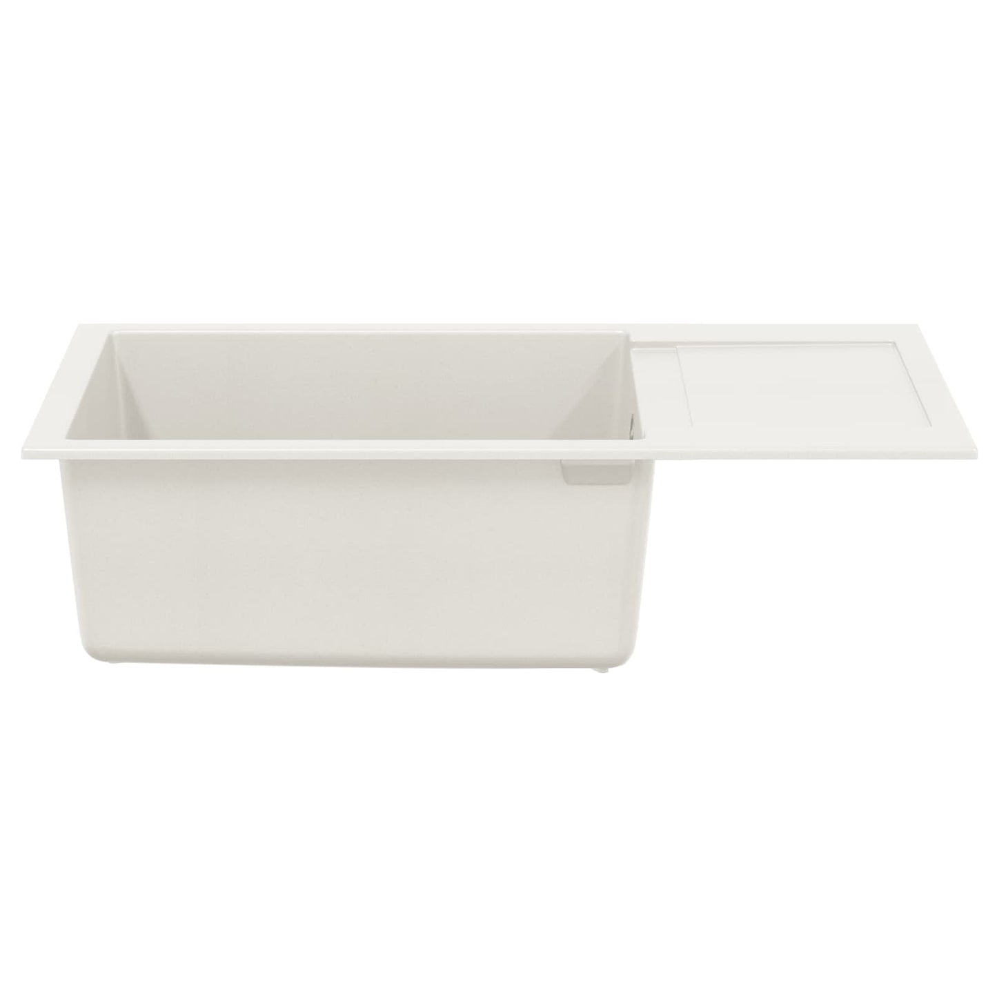 Fregadero vidaxx blanco 780 x 500 mm 80% cuarzo y 20% resina