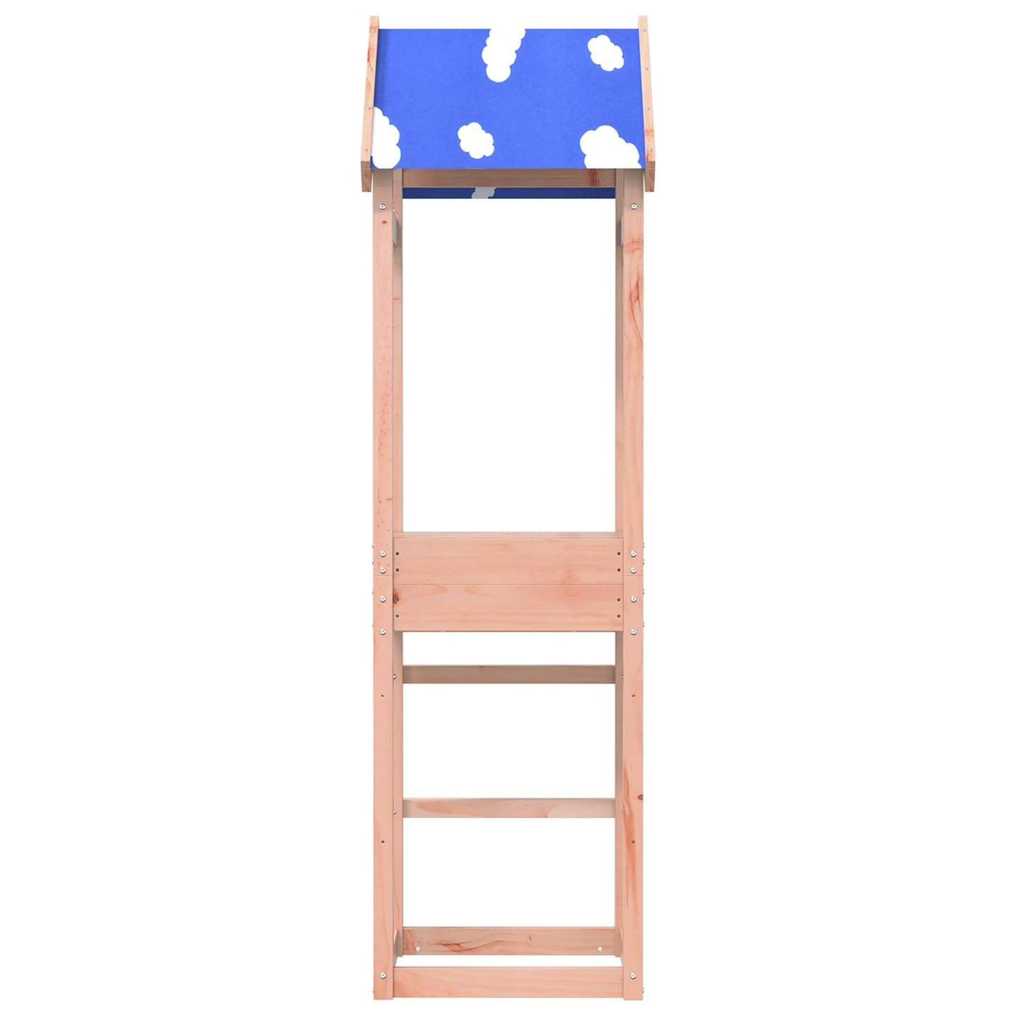 Vidaxl torre de juegos marrón 52,5 x 46,5 x 195 cm madera maciza de Douglas