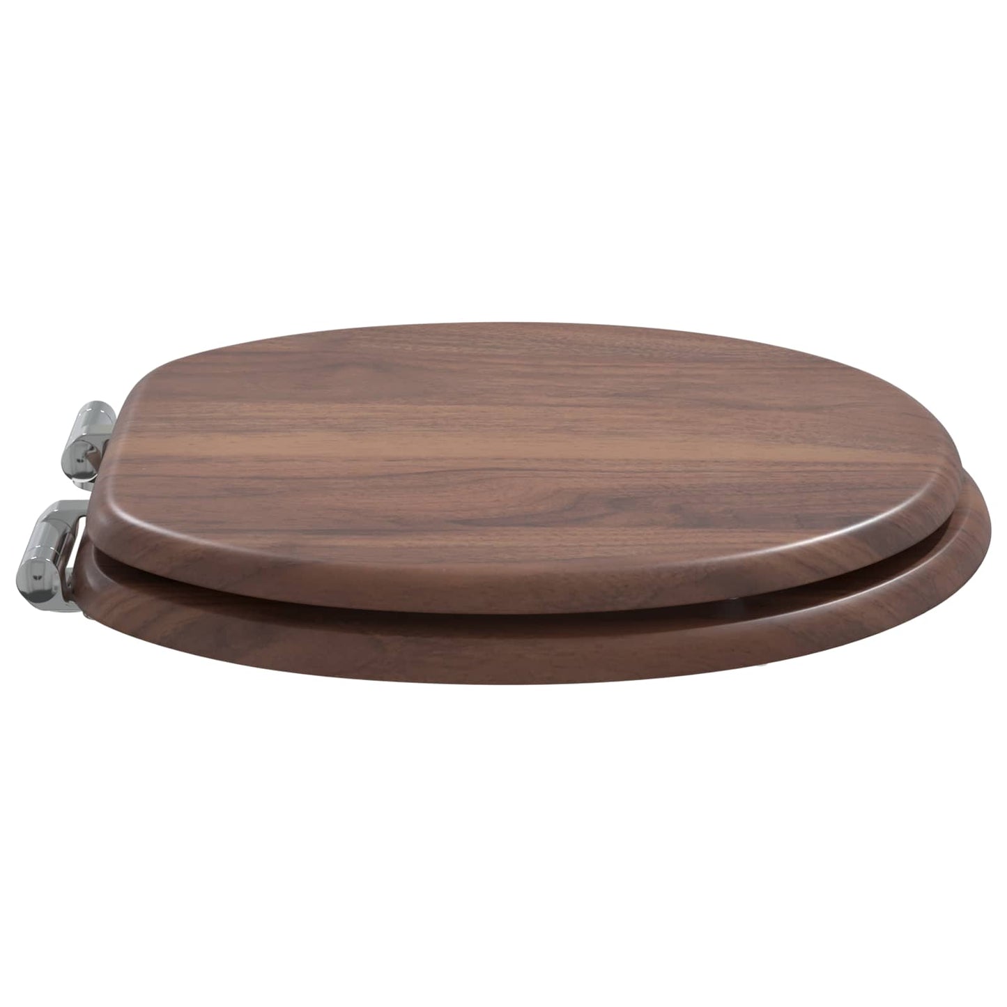 Vidaxx asiento de inodoro con cierre suave tablero MDF marrón 44 x 38 cm