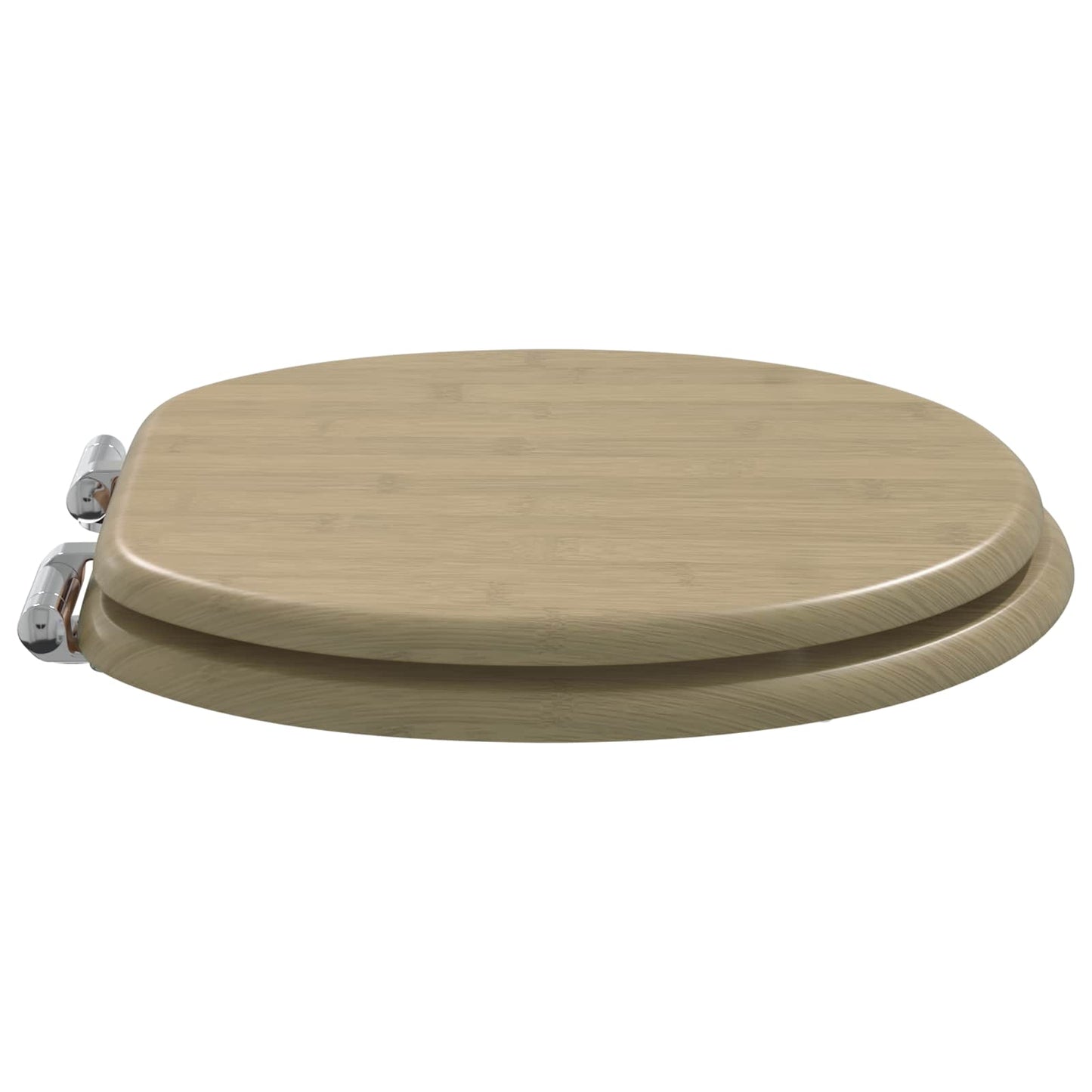Vidaxx asiento de inodoro con cierre suave color bambú claro 44 x 38 cm tablero MDF