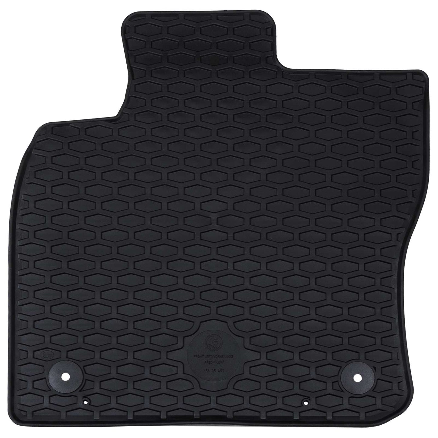Tappetini per auto VidaXL 4 pezzi in TPE nero