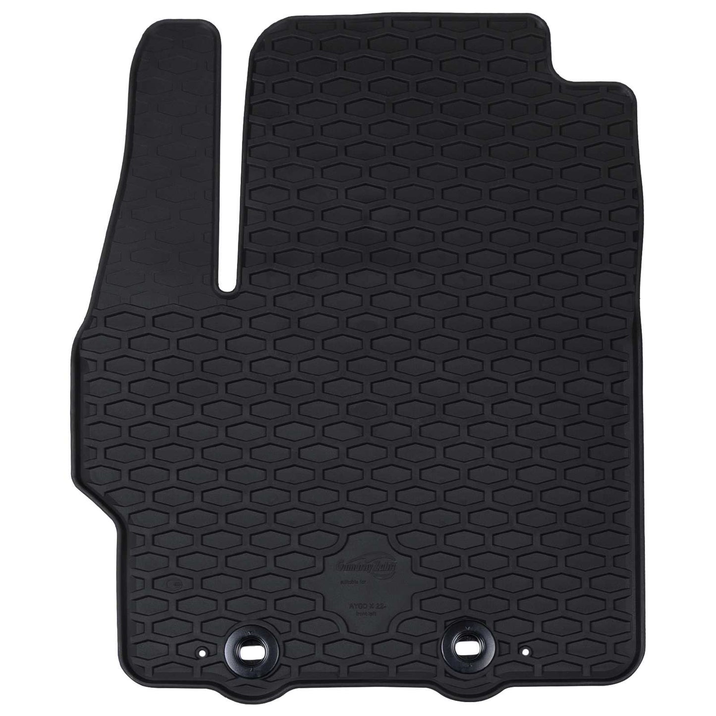 VidaXL alfombrillas para el suelo del coche 4 piezas negras adecuadas para Toyota Aygo X TPE