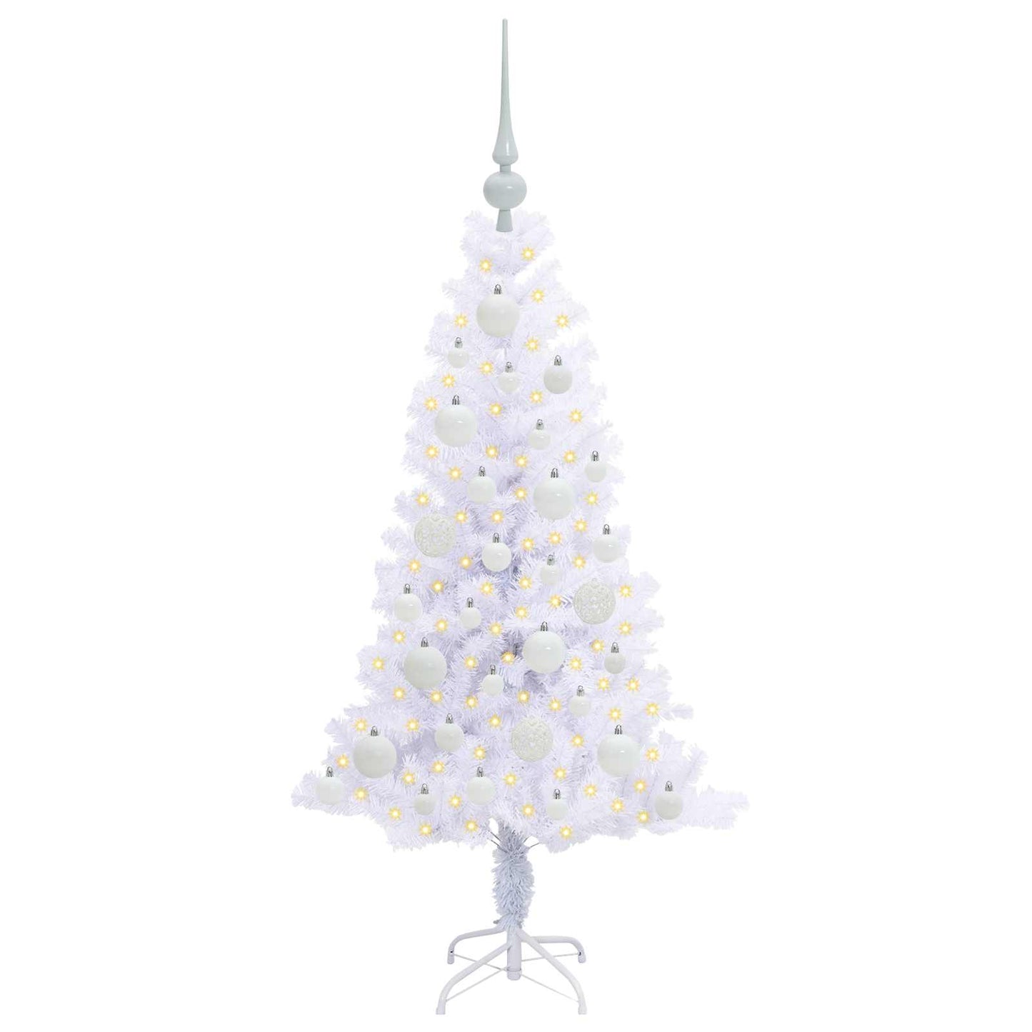 Vidaxx árbol de Navidad artificial con 150 LED blanco 120 cm PVC y acero