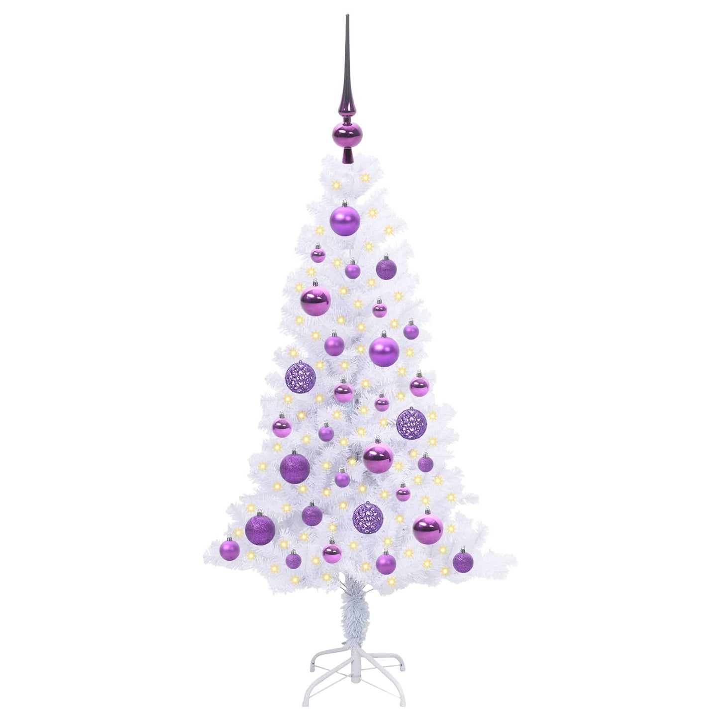 Vidaxx árbol de Navidad artificial con 150 LED blanco 120 cm PVC y acero