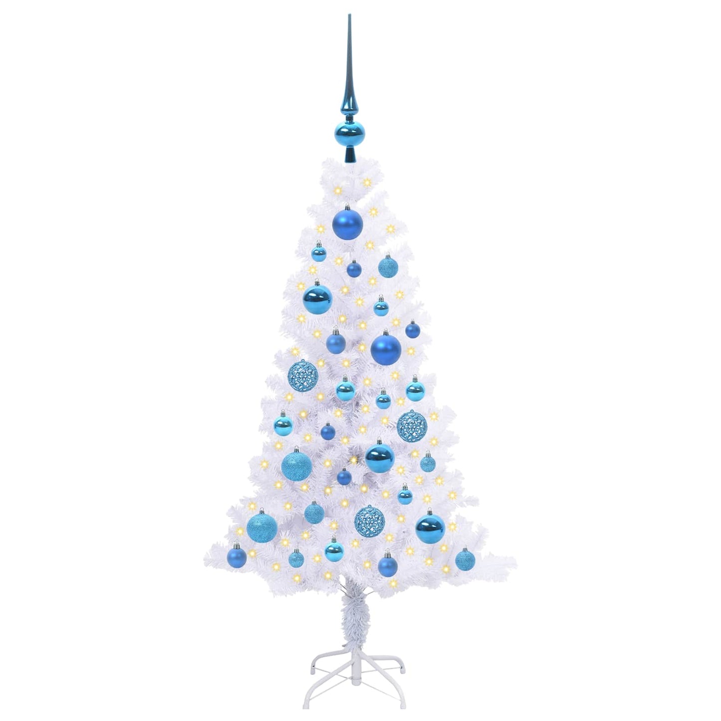 Vidaxx árbol de Navidad artificial con 150 LED blanco 120 cm PVC y acero