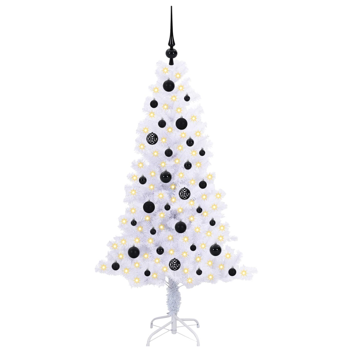 Vidaxx árbol de Navidad artificial con 150 LED blanco 150 cm PVC y acero