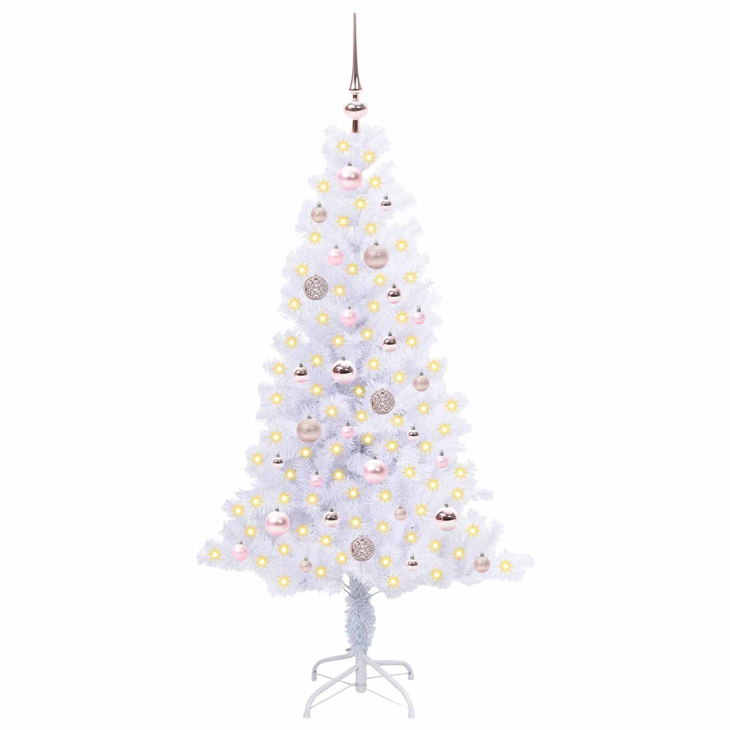 Vidaxx árbol de Navidad artificial con 150 LED blanco 150 cm PVC y acero