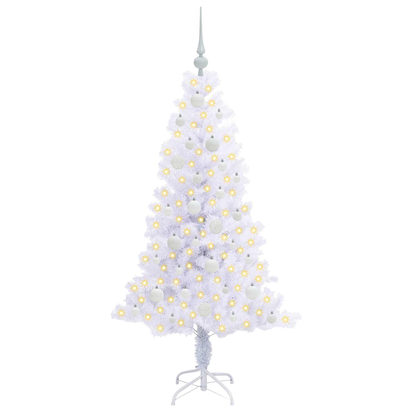 Vidaxx árbol de Navidad artificial con 150 LED blanco 150 cm PVC y acero
