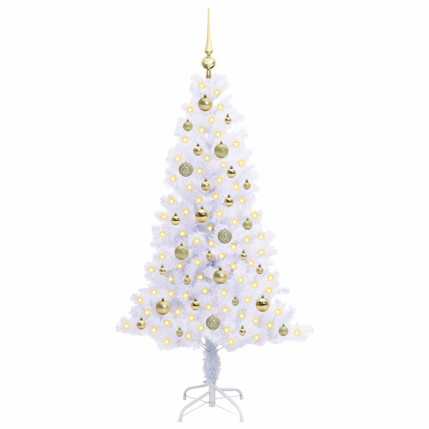 Vidaxx árbol de Navidad artificial con 150 LED blanco 150 cm PVC y acero
