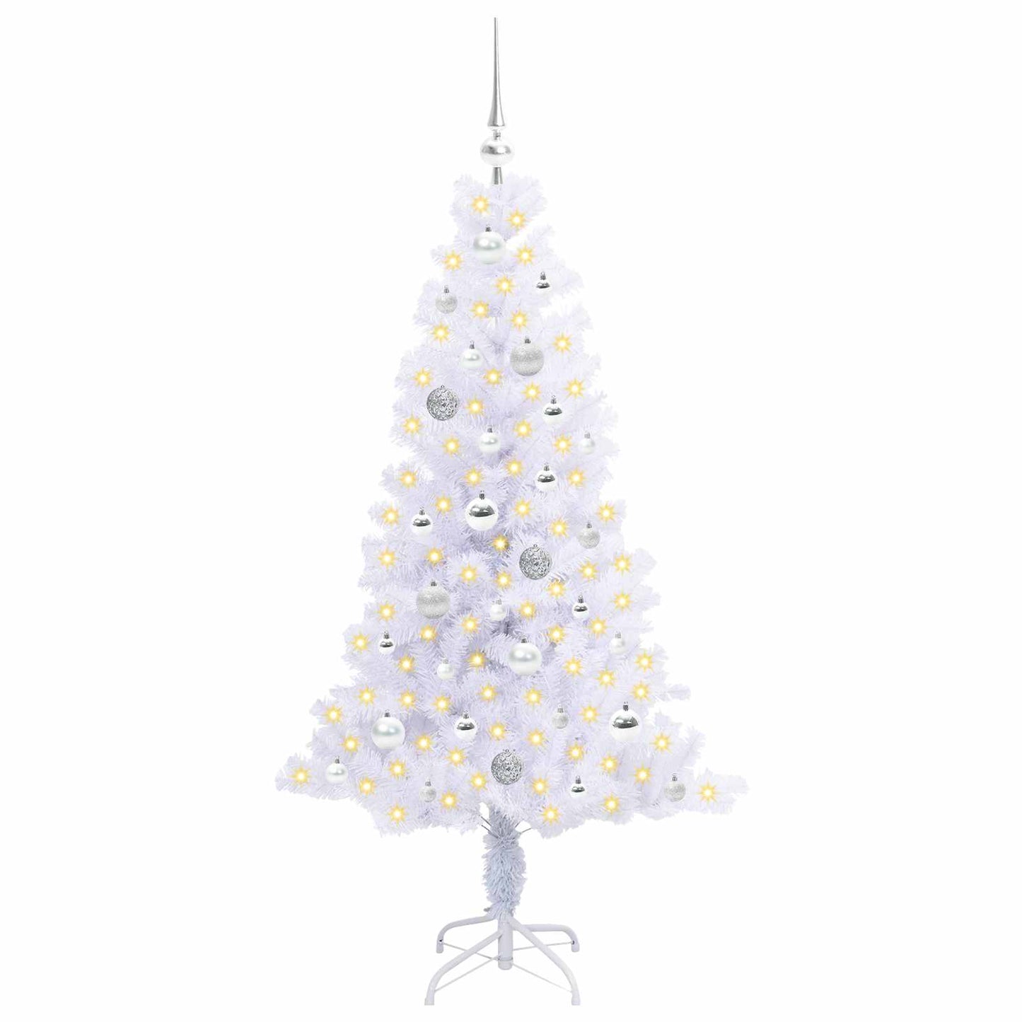 Vidaxx árbol de Navidad artificial con 150 LED blanco 150 cm PVC y acero