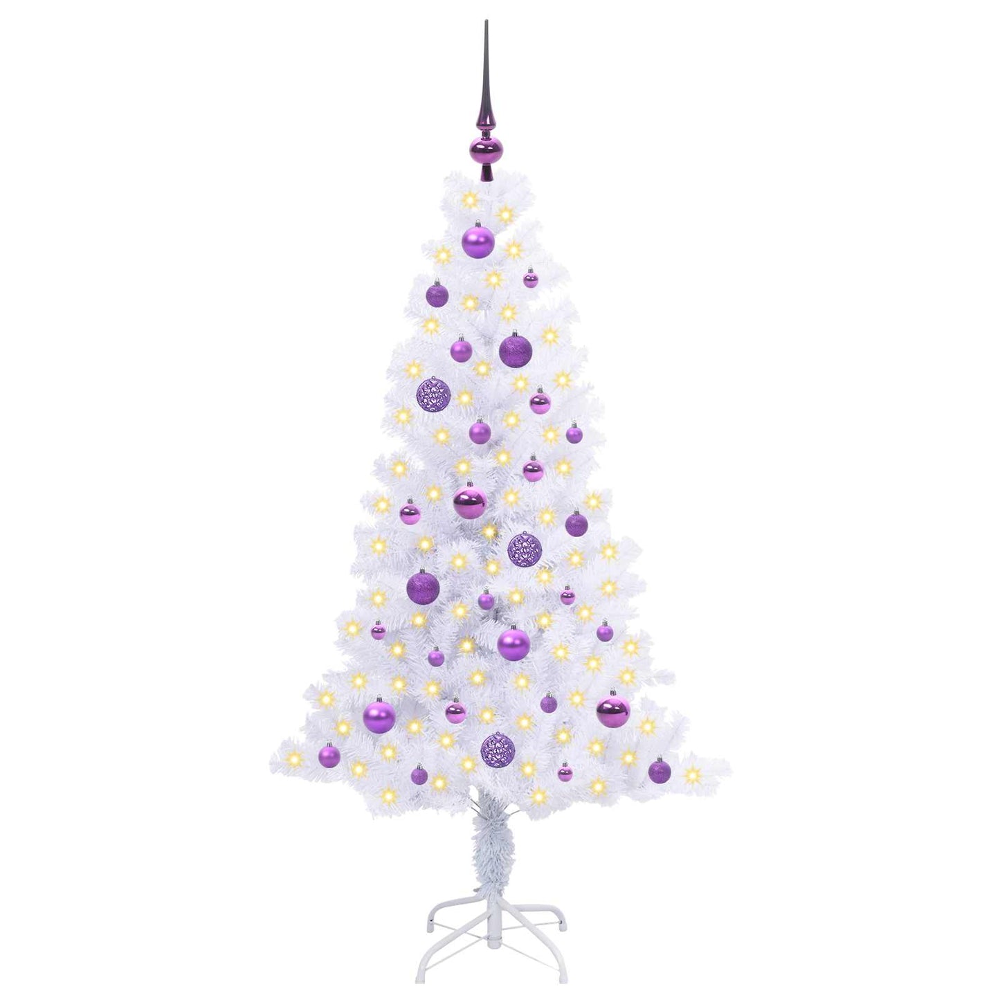 Vidaxx árbol de Navidad artificial con 150 LED blanco 150 cm PVC y acero