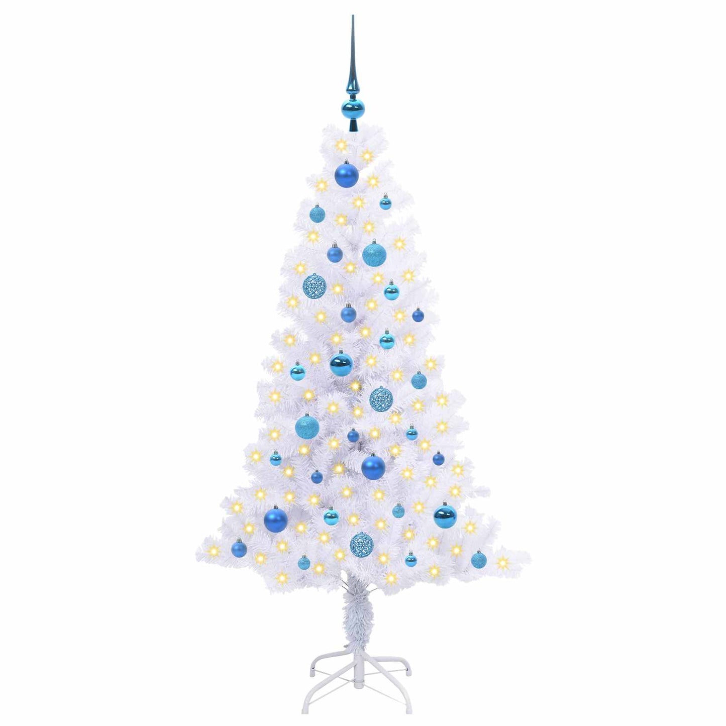 Vidaxx árbol de Navidad artificial con 150 LED blanco 150 cm PVC y acero