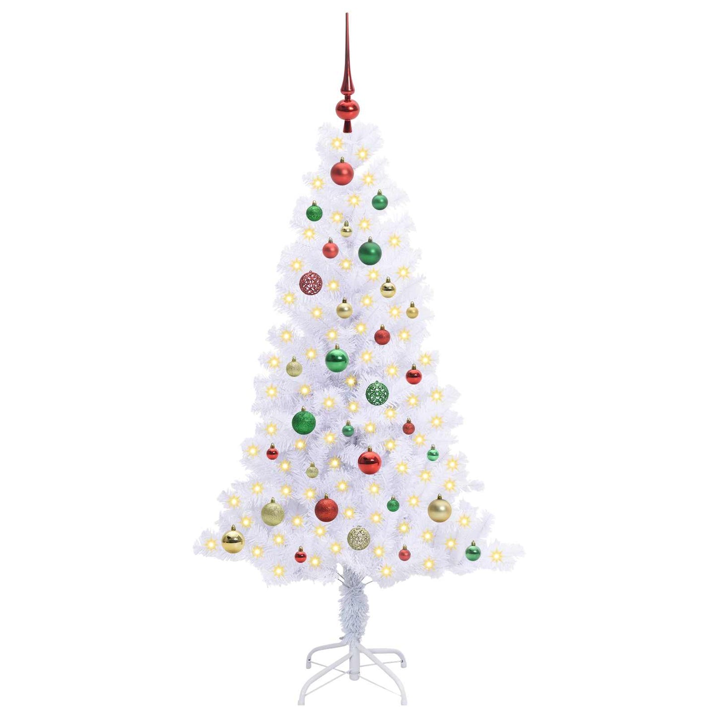 Vidaxx árbol de Navidad artificial con 150 LED blanco 150 cm PVC y acero