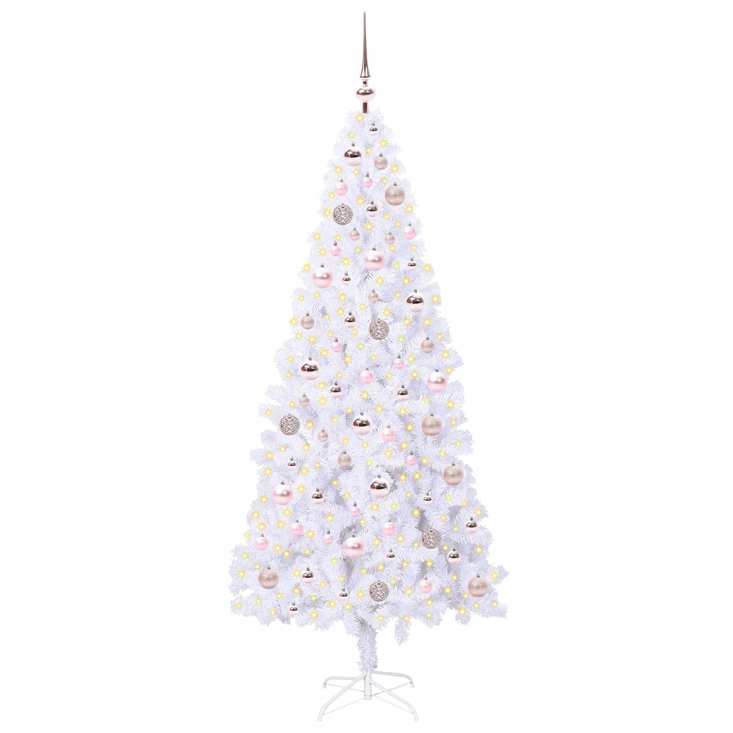 Vidaxx árbol de Navidad artificial con 300 LED blanco 180 cm PVC y acero