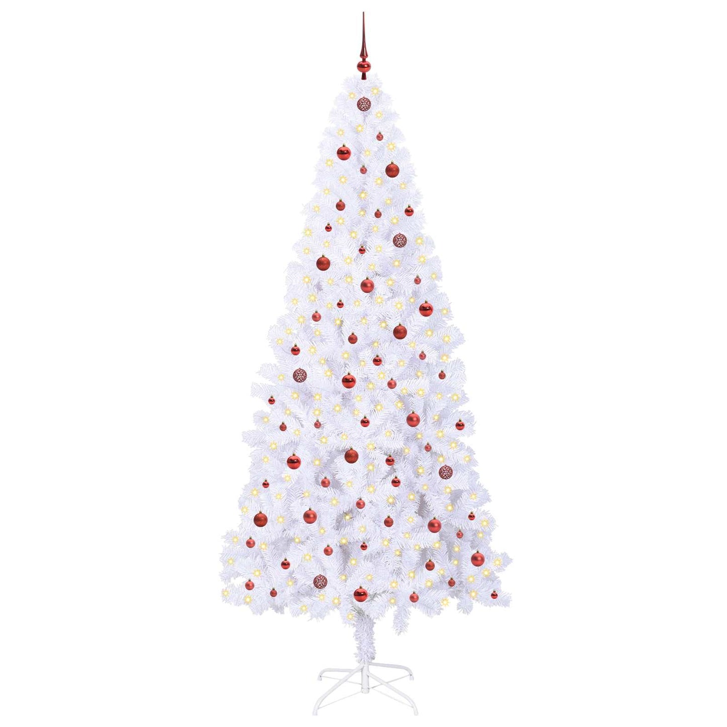 Vidaxx árbol de Navidad artificial con 300 LED blanco 240 cm PVC y acero