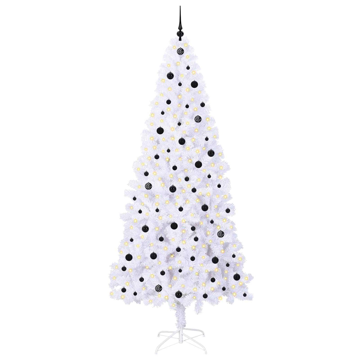 Vidaxx árbol de Navidad artificial con 300 LED blanco 240 cm PVC y acero