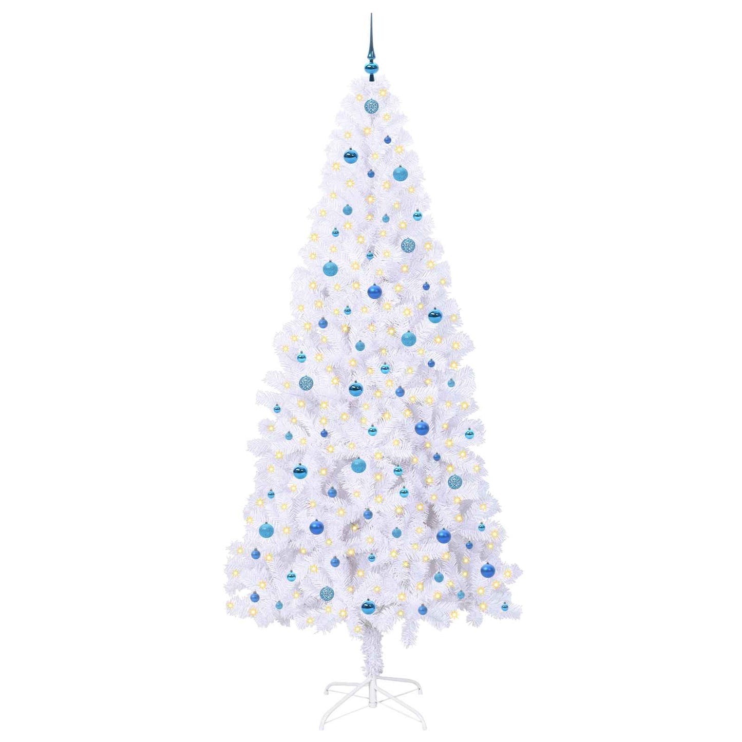 Vidaxx árbol de Navidad artificial con 300 LED blanco 240 cm PVC y acero