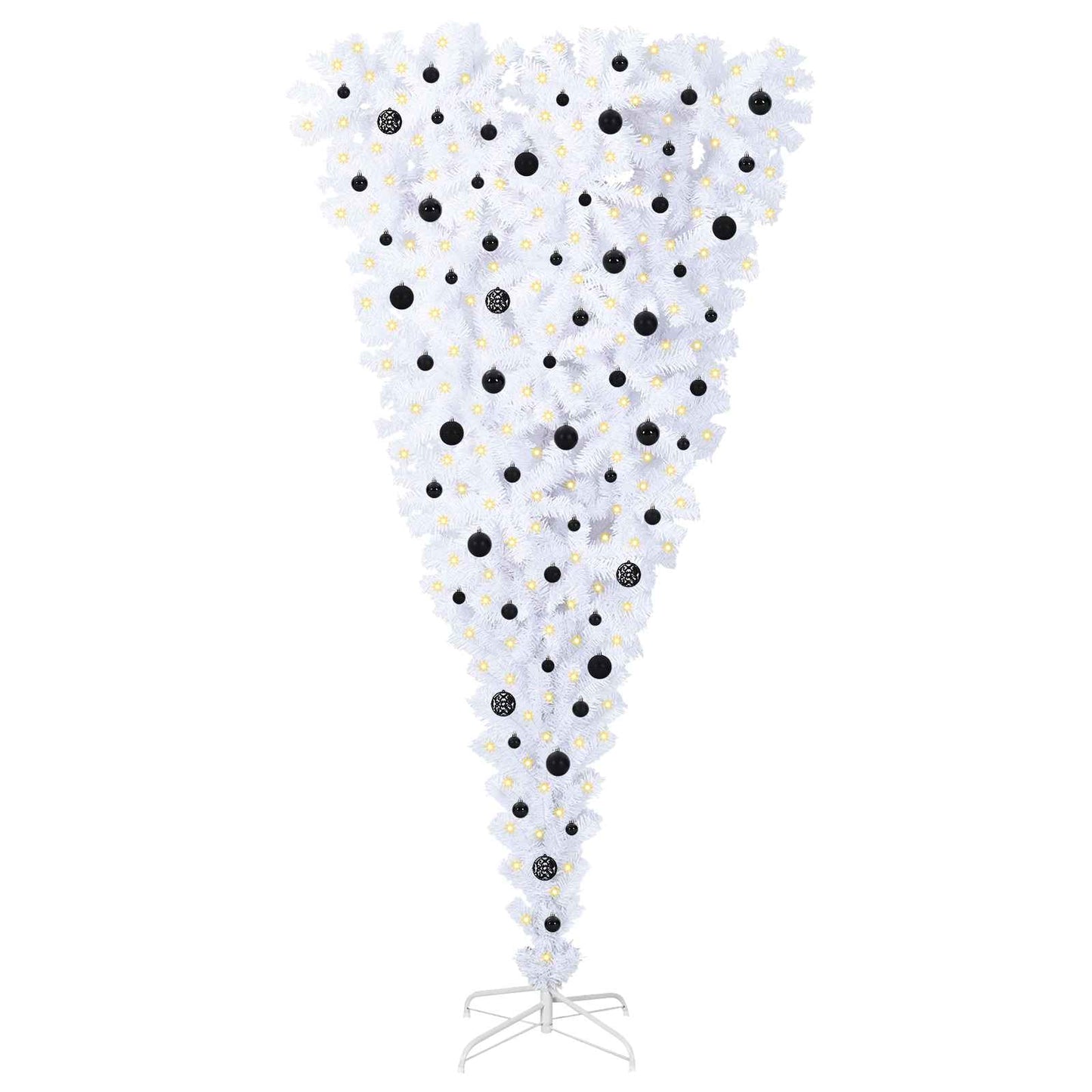 Vidaxx árbol de Navidad artificial con 300 LED blanco 240 cm PVC y acero