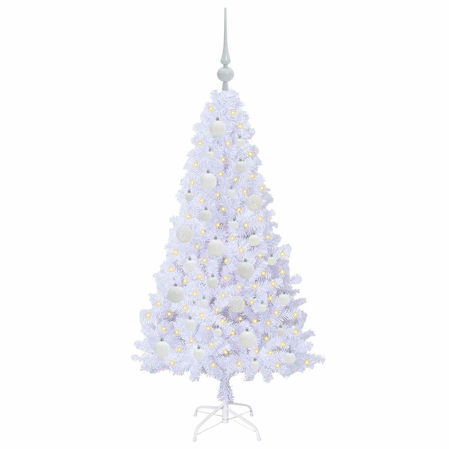 Vidaxx árbol de Navidad artificial con 150 LED blanco 120 cm PVC y acero