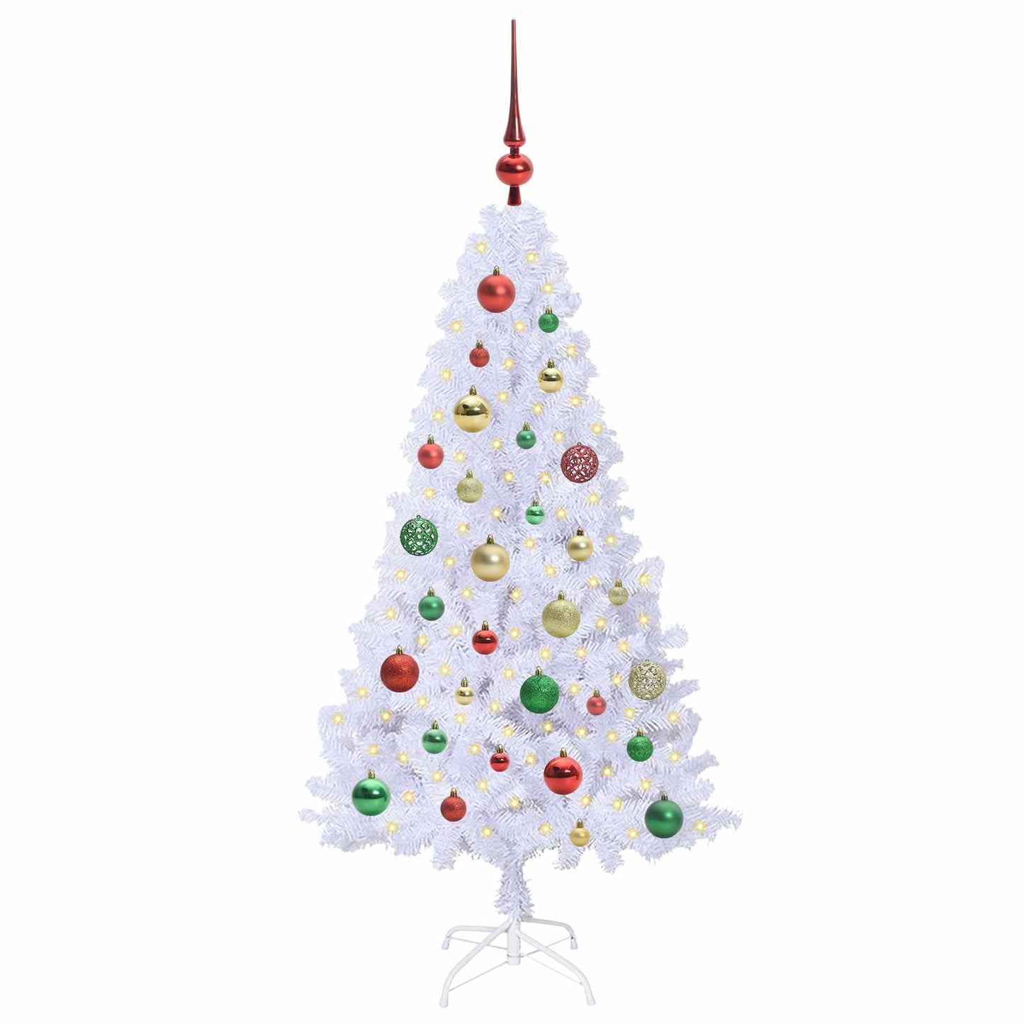 Vidaxx árbol de Navidad artificial con 150 LED blanco 120 cm PVC y acero