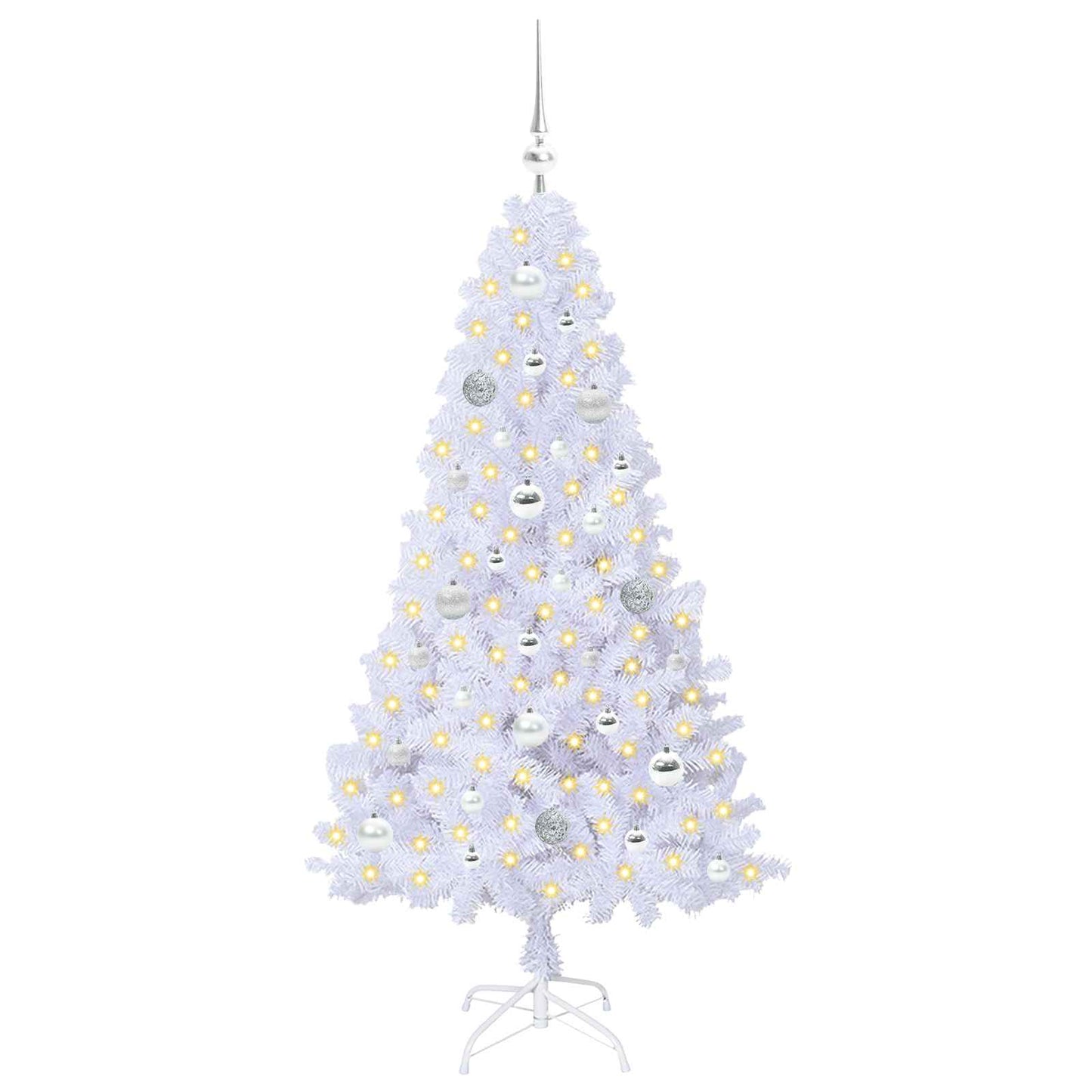 Vidaxx árbol de Navidad artificial con 150 LED blanco 150 cm PVC y acero