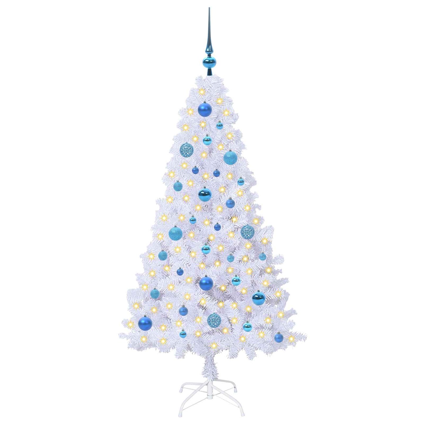 Vidaxx árbol de Navidad artificial con 150 LED blanco 150 cm PVC y acero