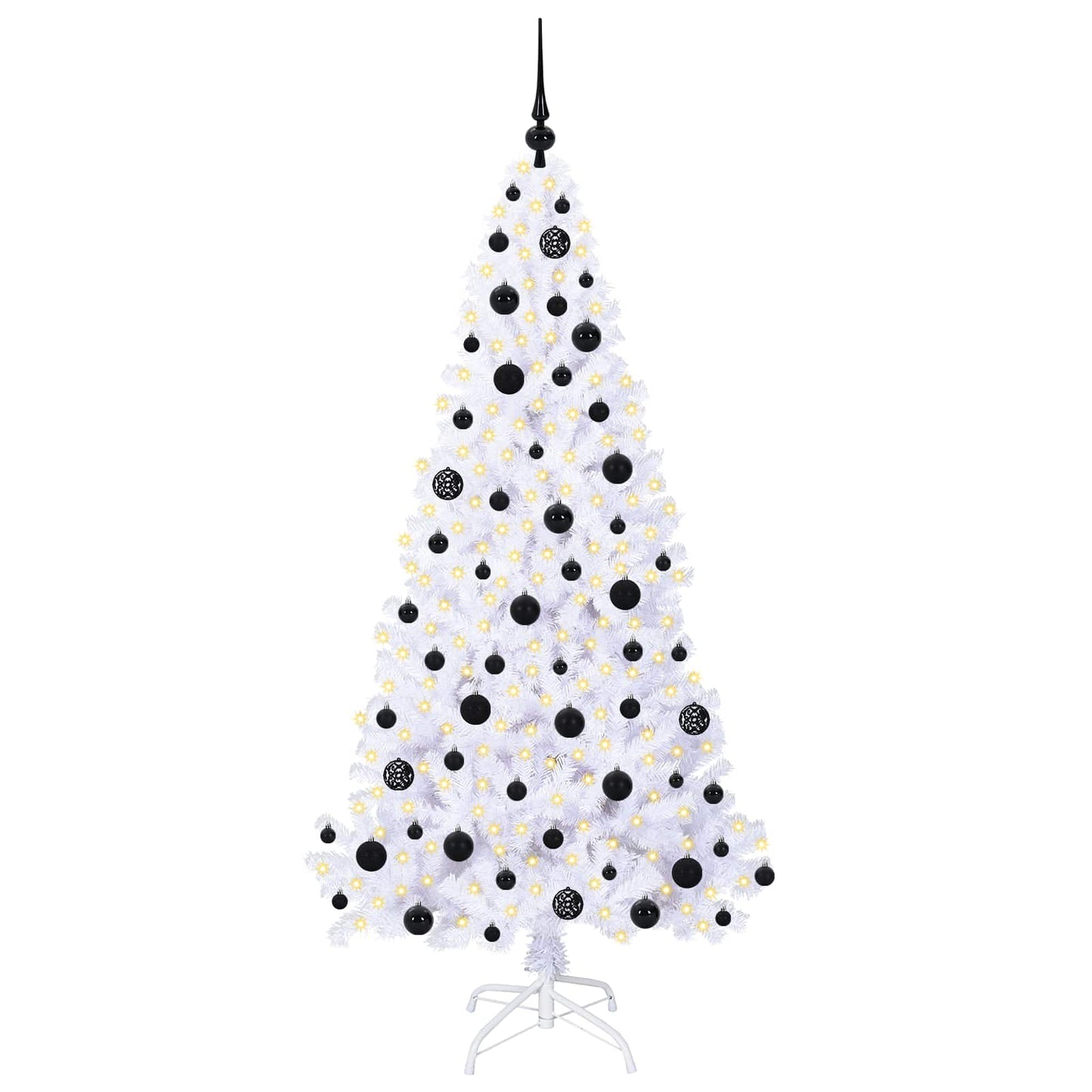 Vidaxx árbol de Navidad artificial con 300 LED blanco 180 cm PVC y acero