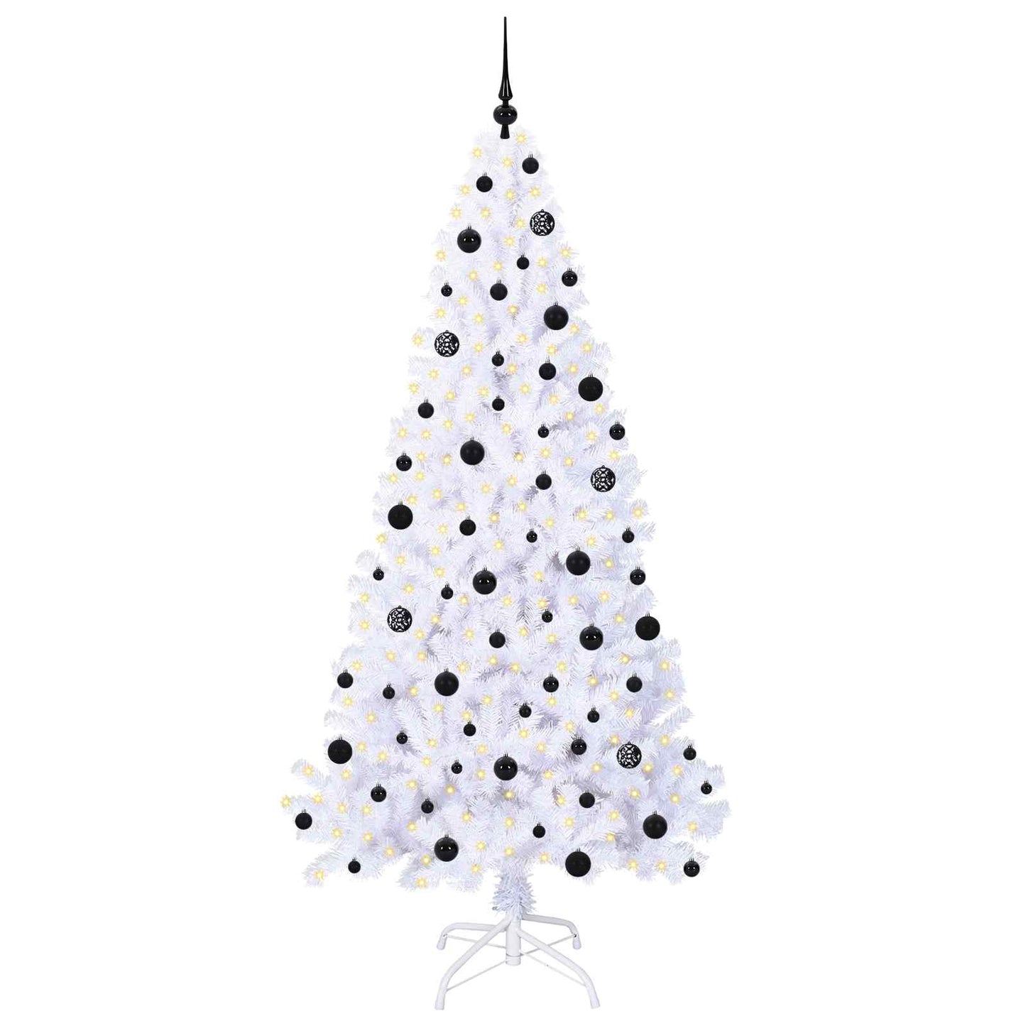Vidaxx árbol de Navidad artificial con 300 LED blanco 210 cm PVC y acero