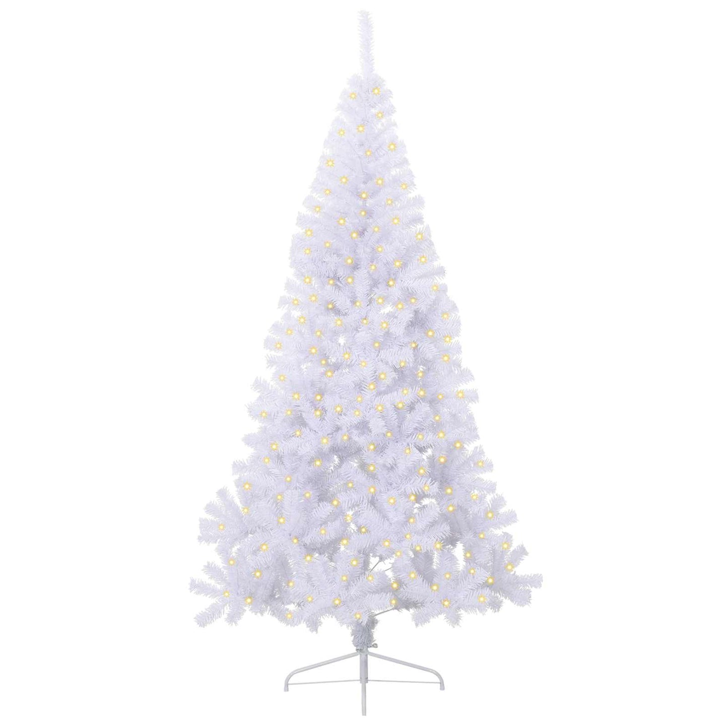 Vidaxx árbol de Navidad artificial con 300 LED blanco 240 cm PVC y acero
