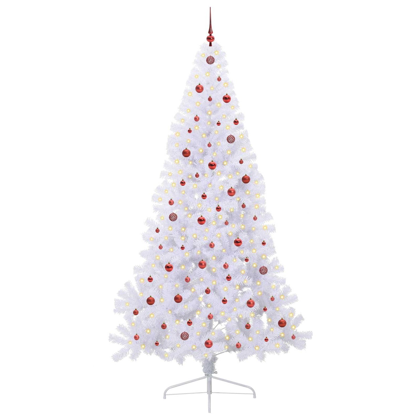 Vidaxx árbol de Navidad artificial con 300 LED blanco 240 cm PVC y acero