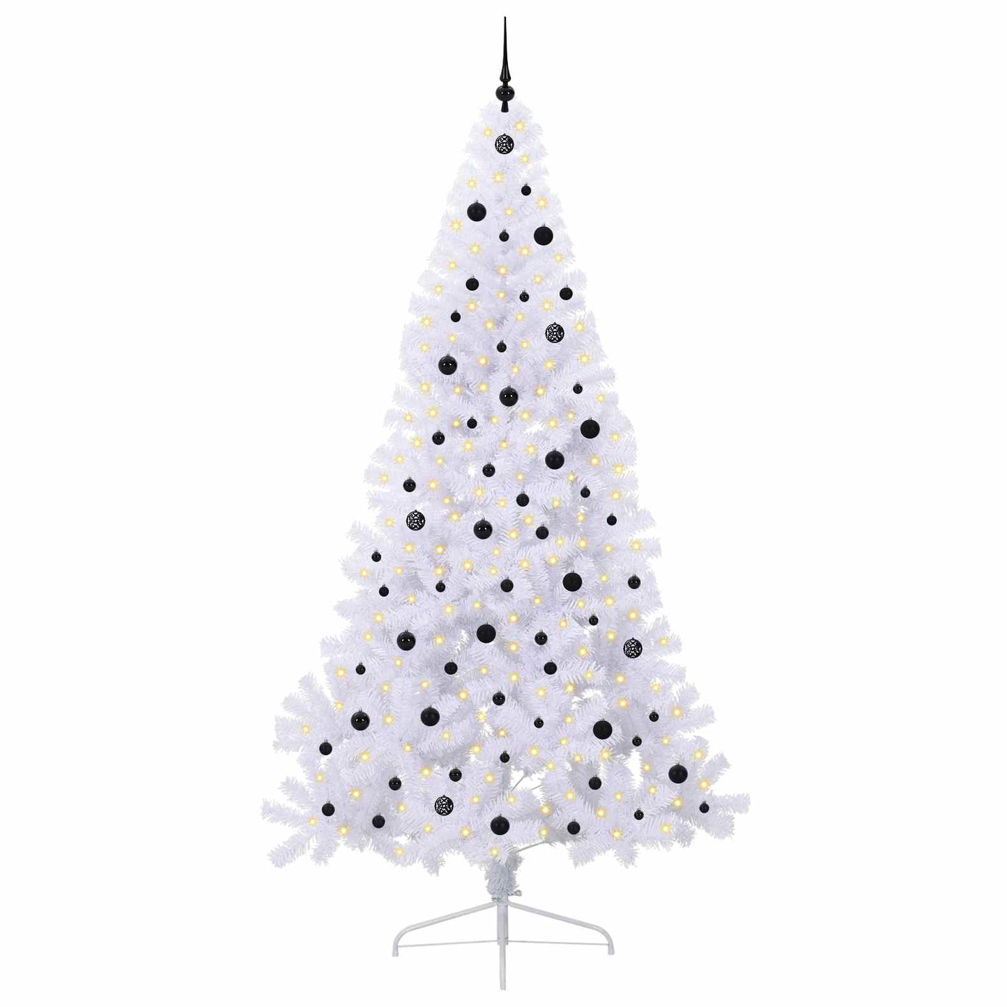 Vidaxx árbol de Navidad artificial con 300 LED blanco 240 cm PVC y acero