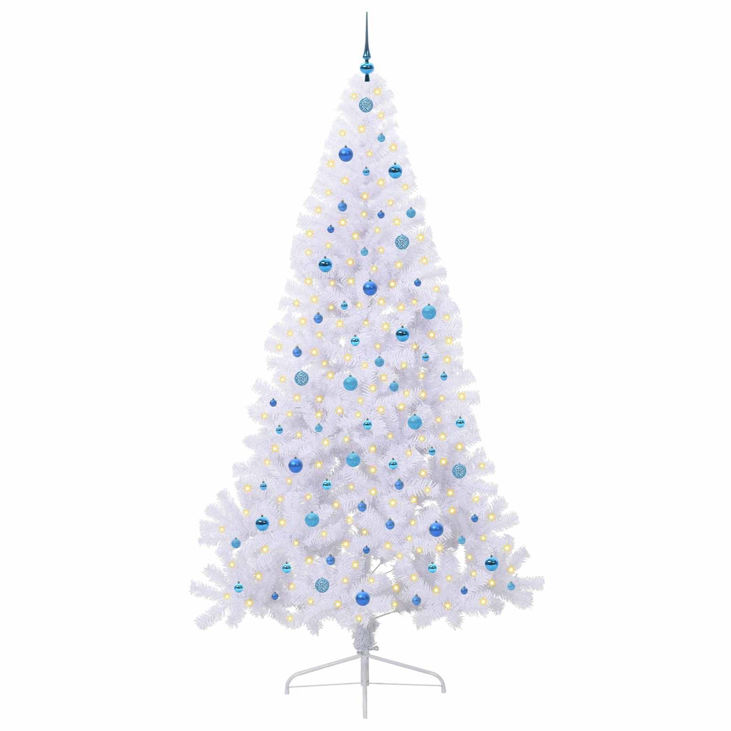 Vidaxx árbol de Navidad artificial con 300 LED blanco 240 cm PVC y acero