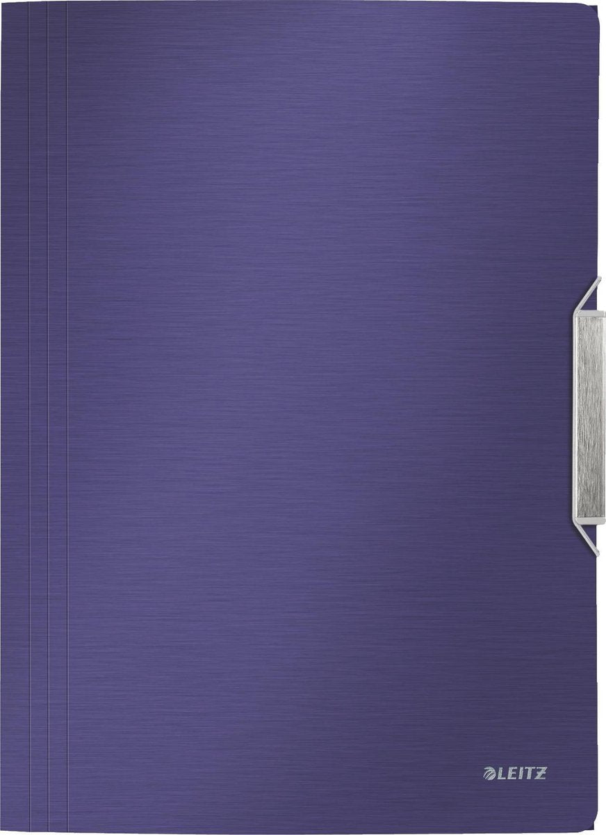 Leitz elastomap style titanio blu
