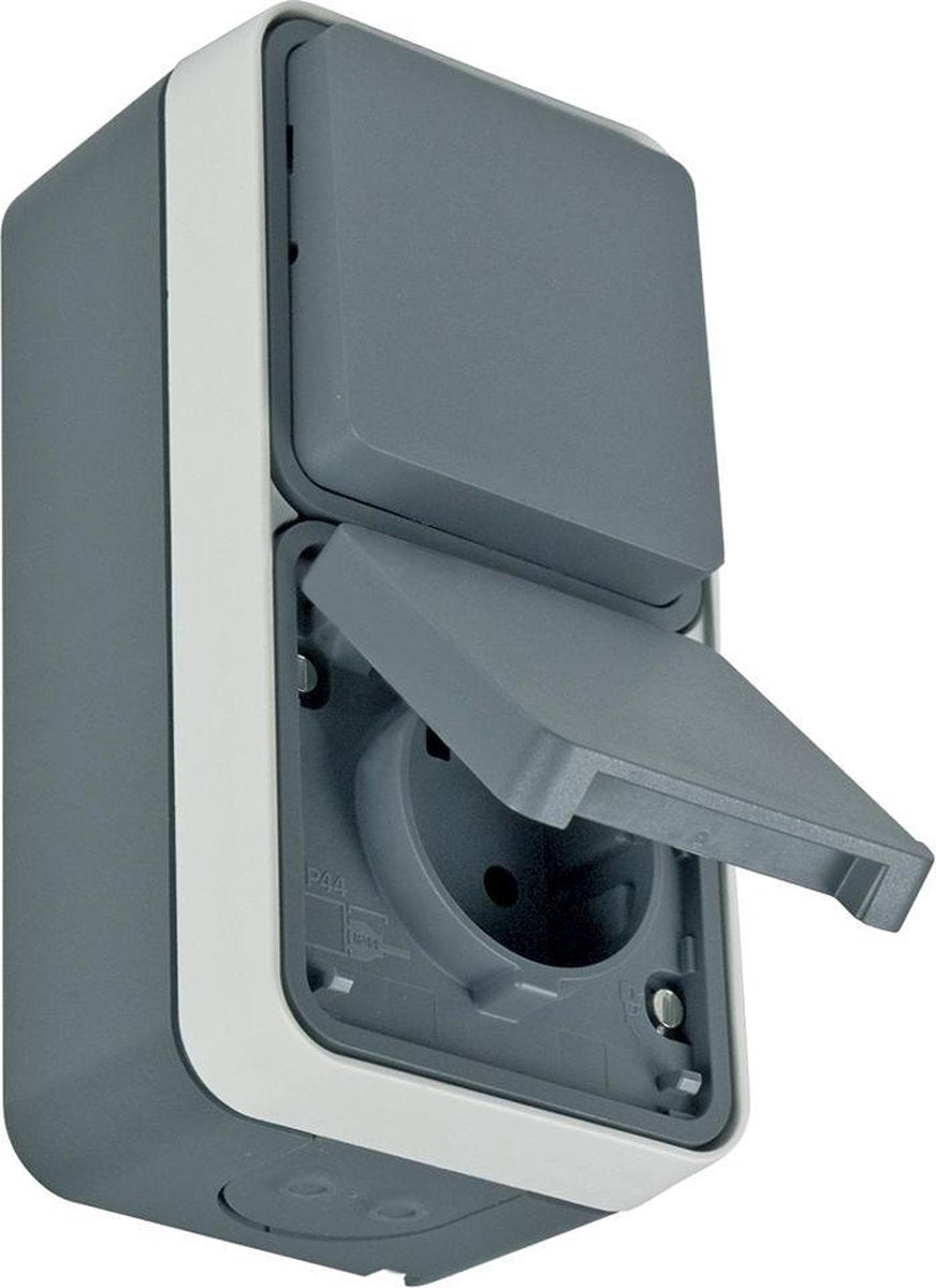 Berker w1 tipo 47803515 ap combinazione antispruzzo ip55 | grigio