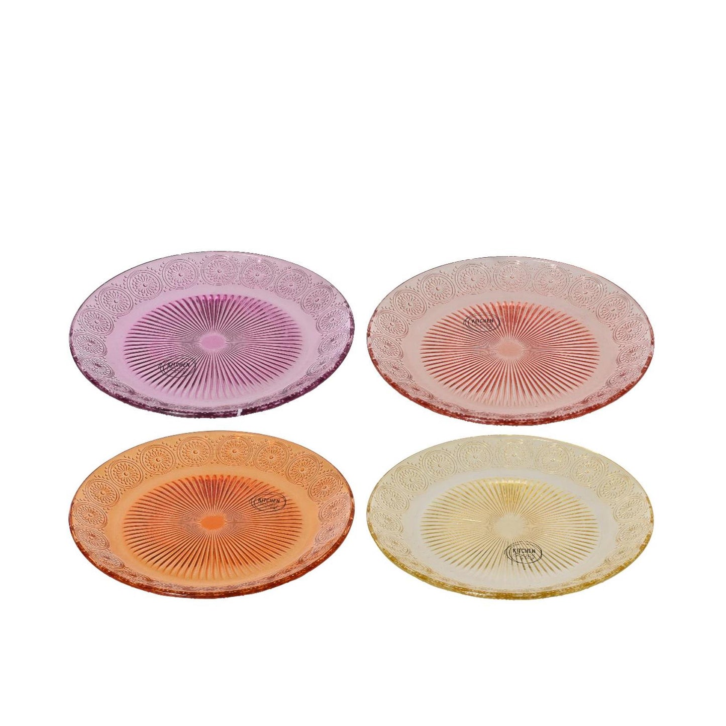Plato desayuno Decoris cristal ø25xh1,8cm