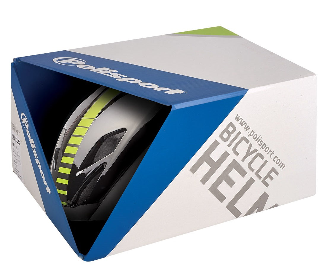 PoliSport Helmet Aero Road Matt White Shine Black Amarillo M 55-58 cm