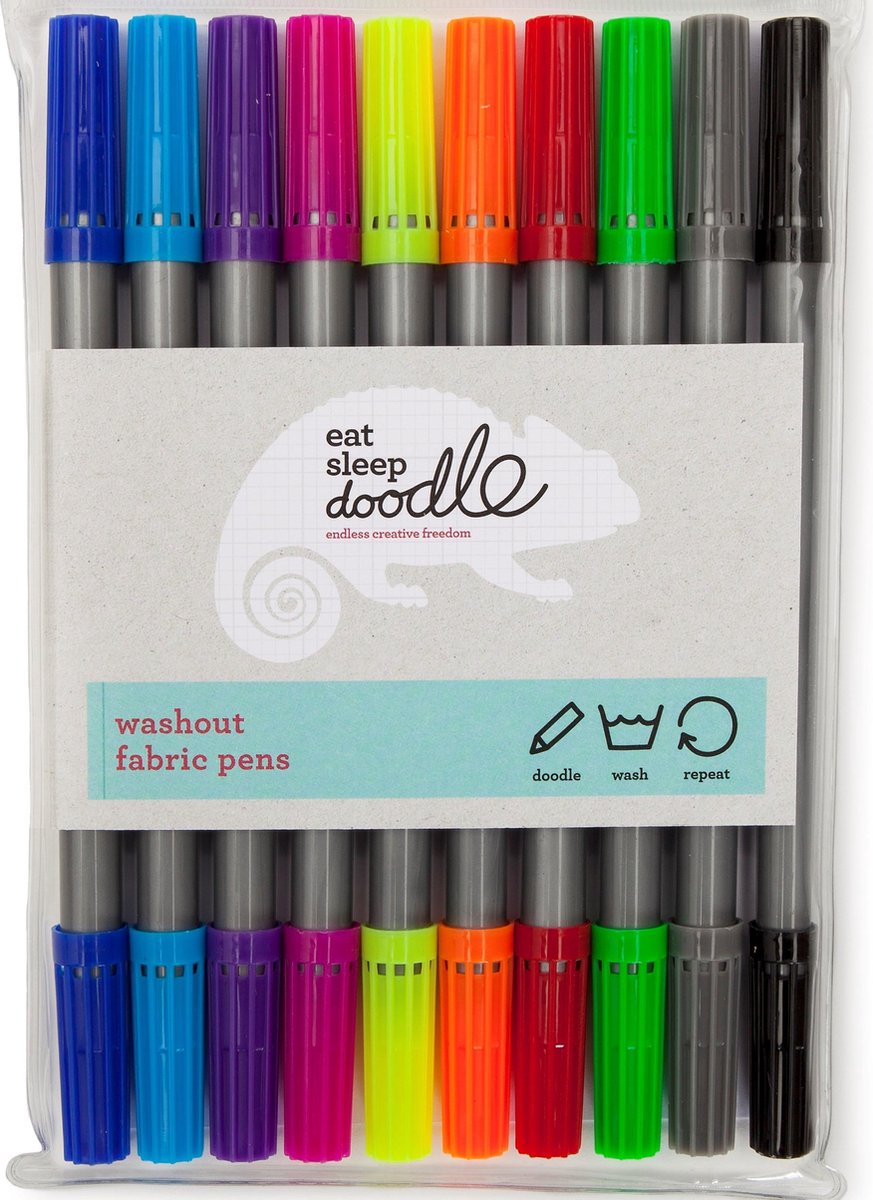 Pennarelli colorati lavabili Eatsleepdoodle – set da 10
