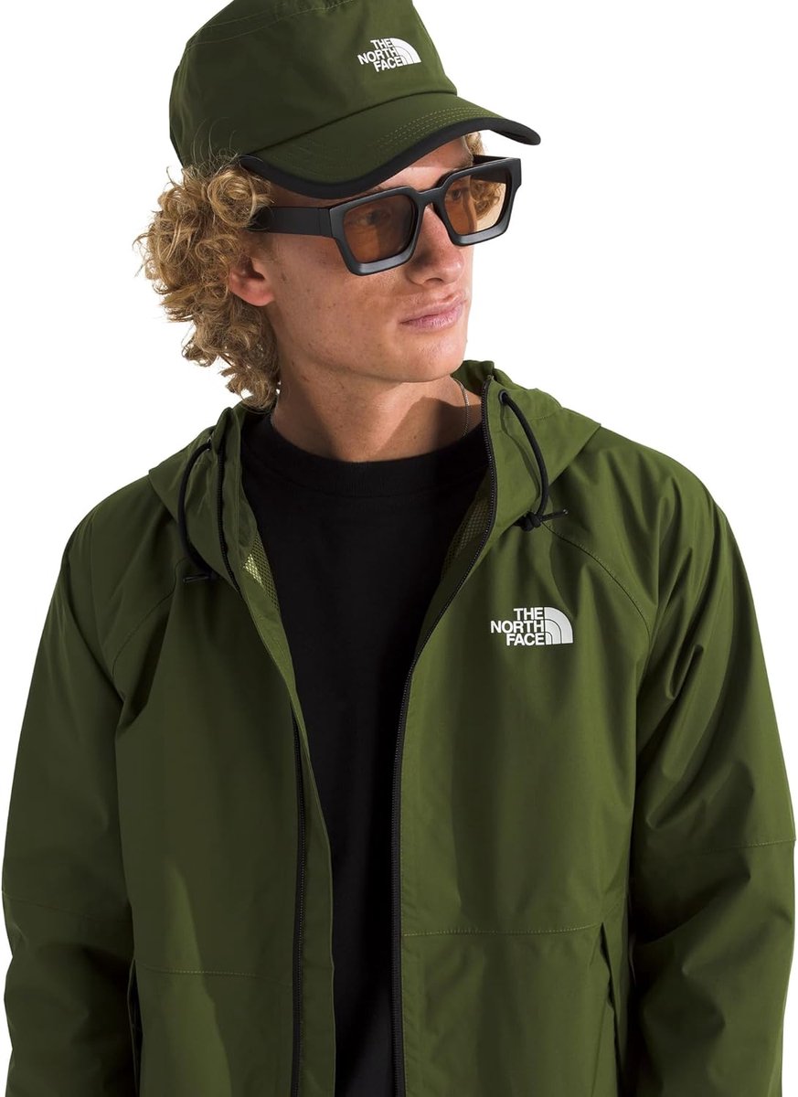 Giacca outdoor da uomo con cappuccio The North Face Antora Rain - verde bosco