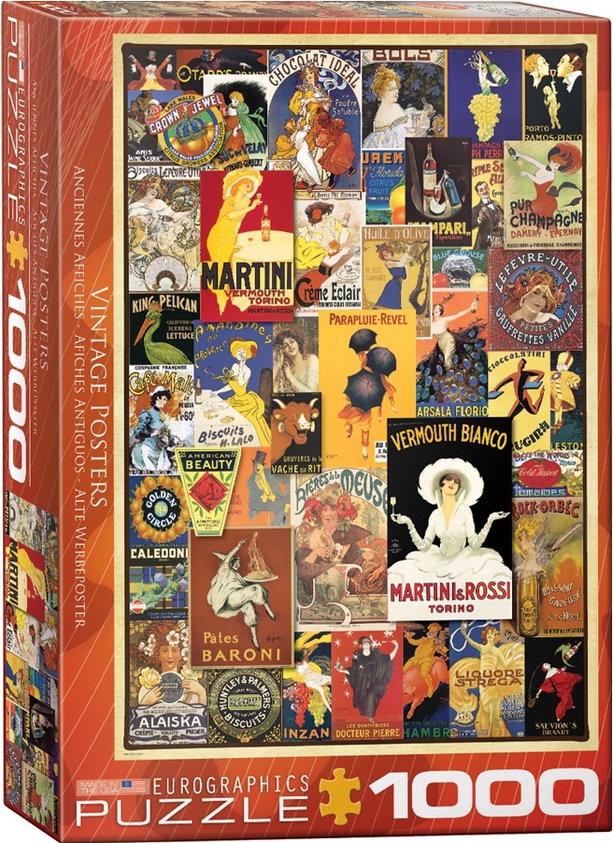 Eurographics - poster vintage - 1000 pezzi 48×68 cm (l×a) - puzzle