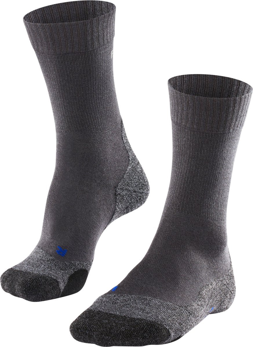Falke tk2 cool anti-blaar dik lyocell functioneel materiaal wandelsokken dames grijs - maat 39-40