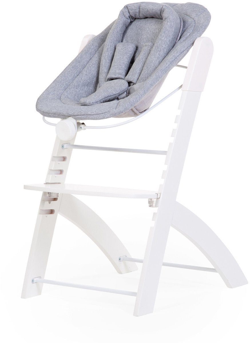 Silla para recién nacido Childhome evosit – incluye funda de jersey – blanco gris – para evosit lambda 3 – a partir de 0 meses